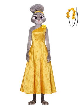 外贸疯狂动物城兔子警官朱迪cosplay黄色礼服cos服角色舞台表演服