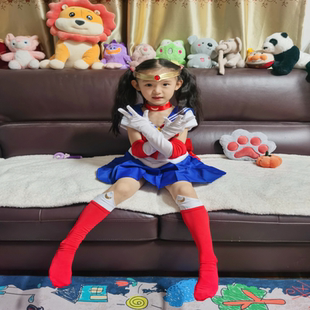 水冰月cos美少女战士月野兔4代水手服圣诞万圣节儿童扮演出服装