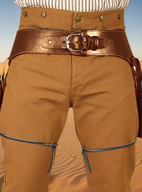 枪套腰带快拔双枪式西部牛仔左轮手枪战术枪套中世纪古墓丽影cos