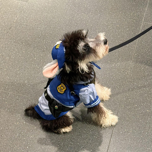 狗狗衣服朱迪警官cos服疯狂动物城宠物猫咪cosplay装扮秋冬四季