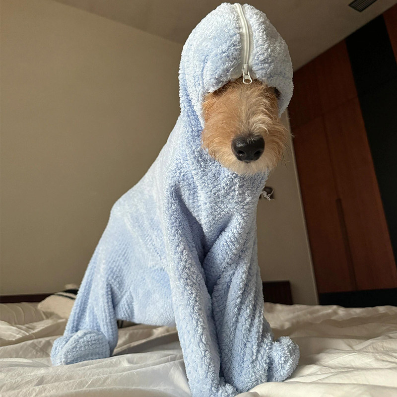 宠物浴袍吸水毛巾洗澡浴巾衣服