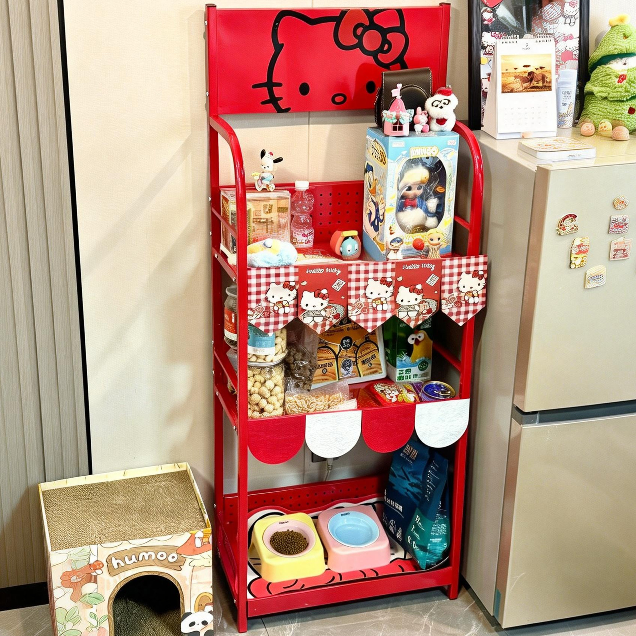 治愈系小猫咪食堂置物架宠物用品铁艺多层收纳架子多功能整理架,宠物/宠物食品及用品,宠物柜/宠物茶几/宠物凳,淘宝优惠券,粉丝福利购,淘宝优惠卷