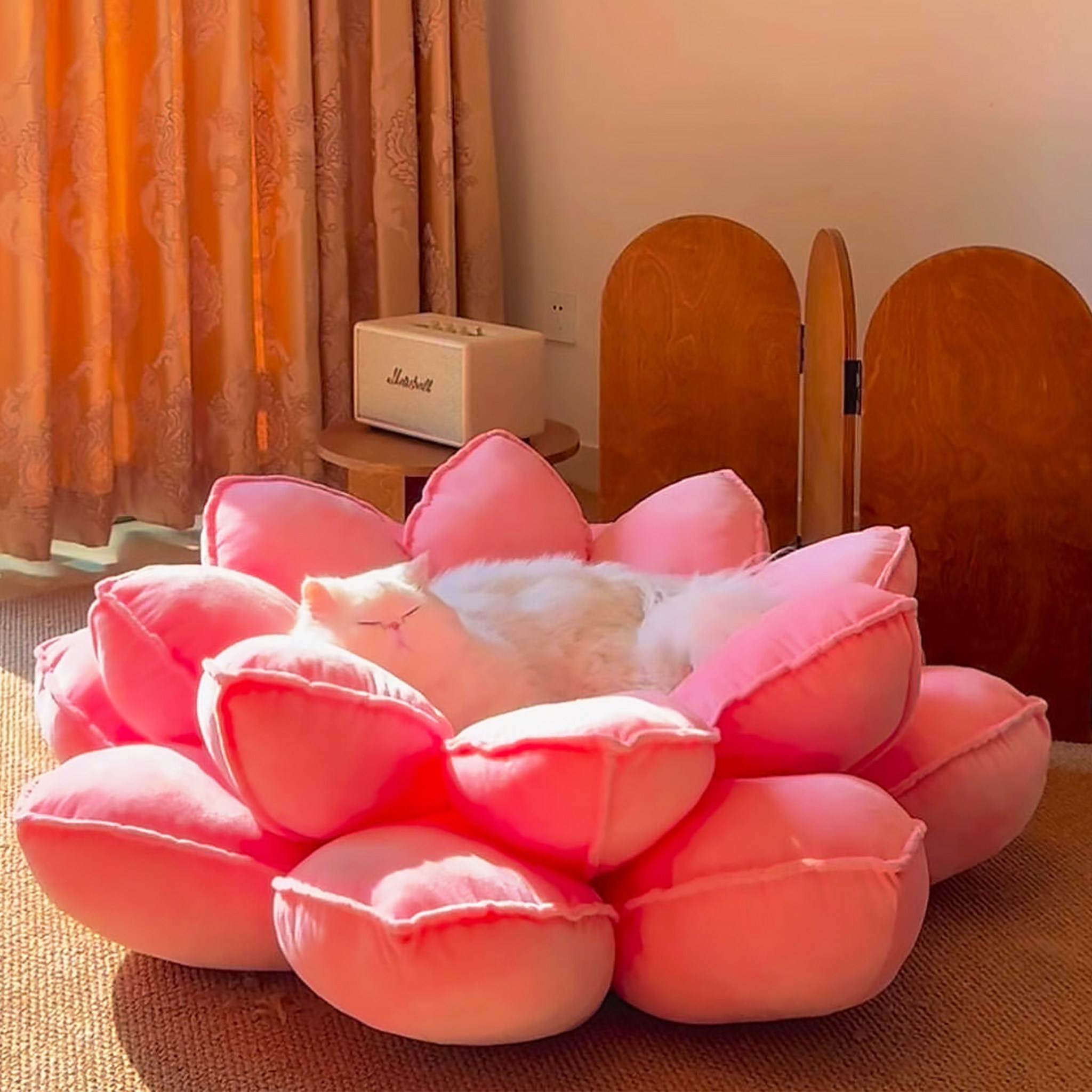 莲花猫咪沙发猫窝狗窝冬加厚狗窝大中小型犬床宠物床毛绒睡觉垫子,宠物/宠物食品及用品,猫窝/屋/帐篷/沙发,淘宝优惠券,粉丝福利购,淘宝优惠卷