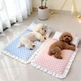 宠物冰垫凉席夏季物理降温冰丝凉垫猫咪垫子可拆洗狗狗冰豆豆睡垫