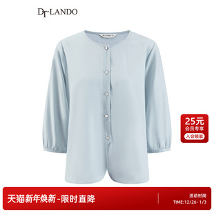 通勤款 25夏新品 日常减龄显瘦女装 时尚 上衣 DTLANDO 衬衫 商场同款