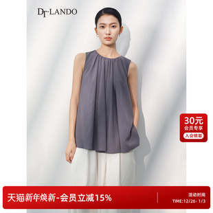 通勤气质无袖 DTLANDO 女装 25夏新品 高级感上衣 商场同款