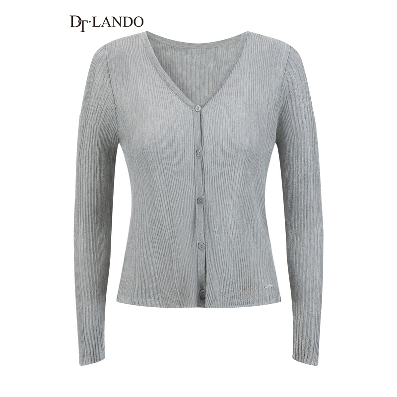 DTLANDO/商场同款25夏新品通勤日常女装百搭针织开衫