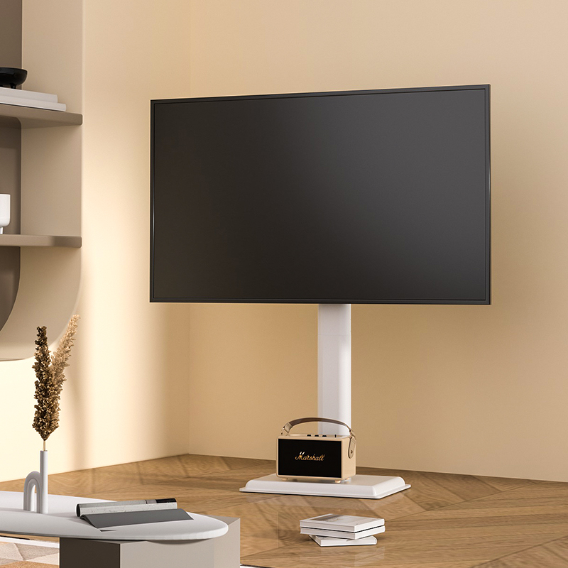 电视落地支架免打孔白色立式挂架