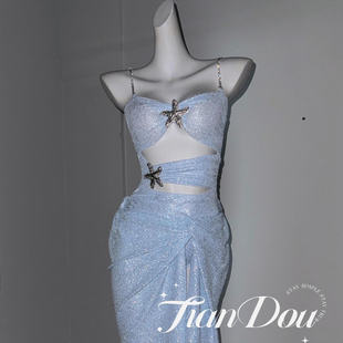 【深海人鱼姬】ins少女梦幻高级质感温泉度假长裙连体泳衣比基尼