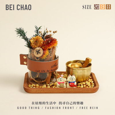 聚宝盆招财聚财肉桂生财入户玄关摆件开业大吉生意兴隆装饰品礼物