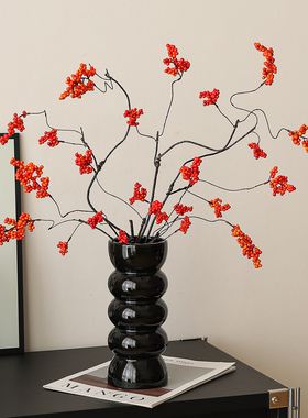 2026春节过年新年氛围布置装饰品喜庆发财红果客厅餐桌电视柜摆件