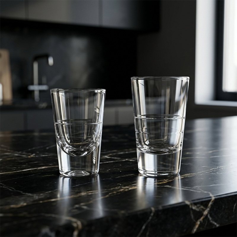 水晶玻璃白酒杯小酒杯二两100ml毫升2两酒盅一口杯子轻奢高档家用