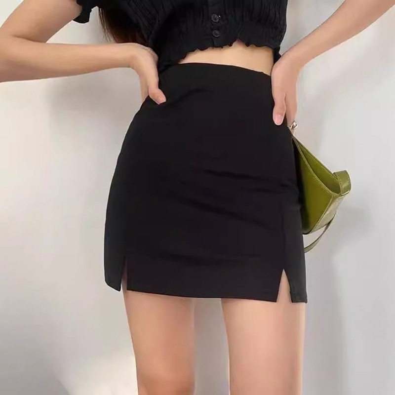 2026新款黑色字半身裙女