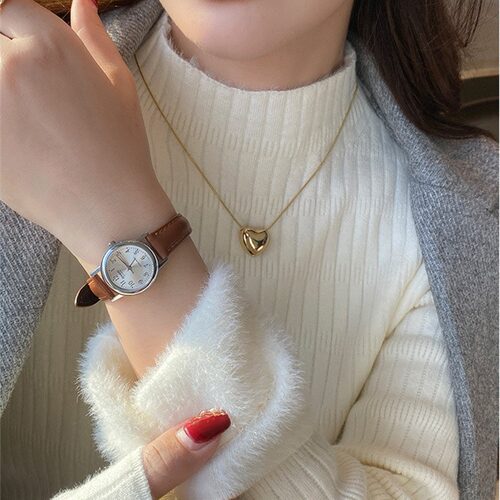 针织秋冬加绒毛衣女打底