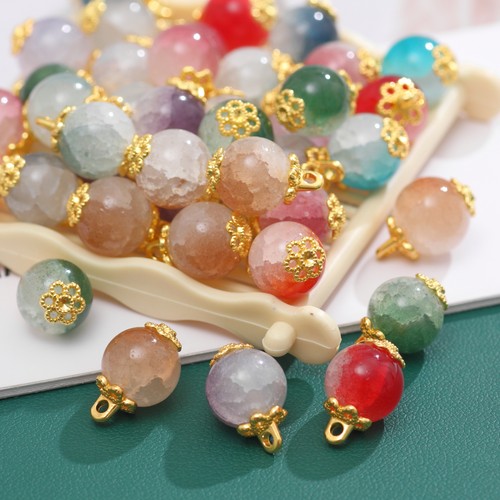 旗袍扣子国风仿玉石平安扣汉服唐装纽扣中式圆形珠扣装饰盘扣配件