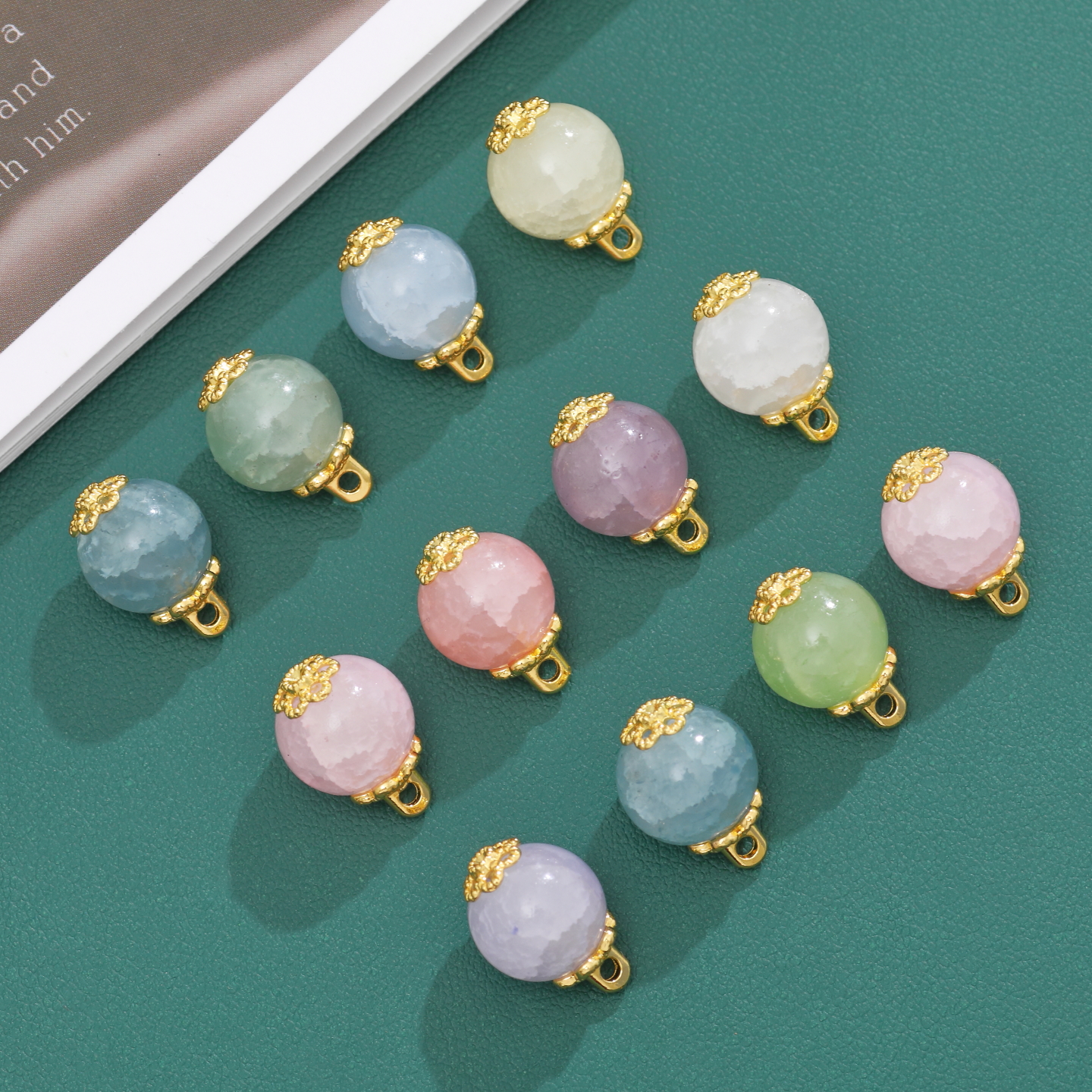 旗袍珠扣新中式国风玉石纽扣