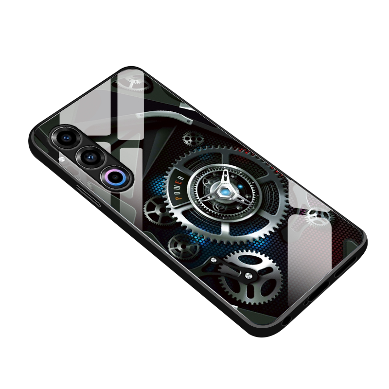 适用魅族21note手机壳新款Meizu21Note钢化玻璃镜面保护套镜头全包防摔硬壳n0te男生noto个性创意时尚外齿轮