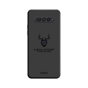 一鹿有你适用黑鲨4spro手机壳黑鲨4保护套黑鲨4pro镜头全包努比亚4s女款防摔男士潮硅胶外壳软磨砂时尚限量版