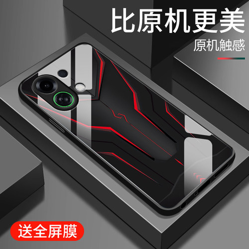 钢化玻璃硅胶软边手机壳  镜头全包防摔