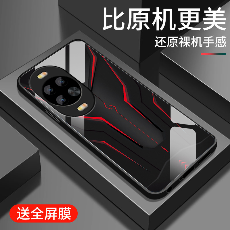 适用华为nova14手机壳新款nova14pro钢化玻璃镜面保护套nova14ultra镜头全包防摔硬壳男士潮个性创意卡通机甲