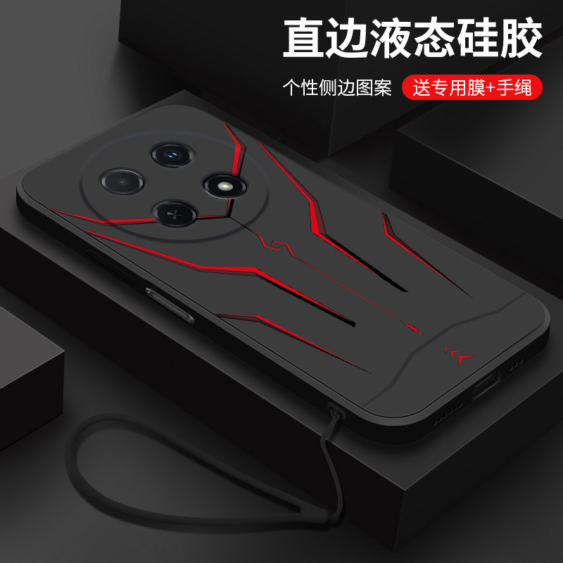 适用华为Hi畅享70Pro手机壳新款5G智选hi畅享70m液态硅胶软壳70plus全包镜头防摔保护套WIKO男士个性创意机甲