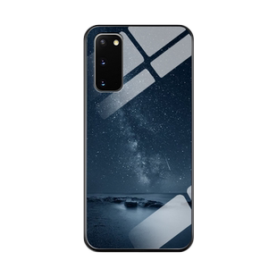 适用三星s20手机壳新款GalaxyS20+钢化玻璃保护套十plus男女生s20ultra镜头全包S20FE防摔5G硬壳SM-G7810星空