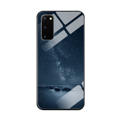适用三星s20手机壳新款GalaxyS20+钢化玻璃保护套十plus男女生s20ultra镜头全包S20FE防摔5G硬壳SM-G7810星空