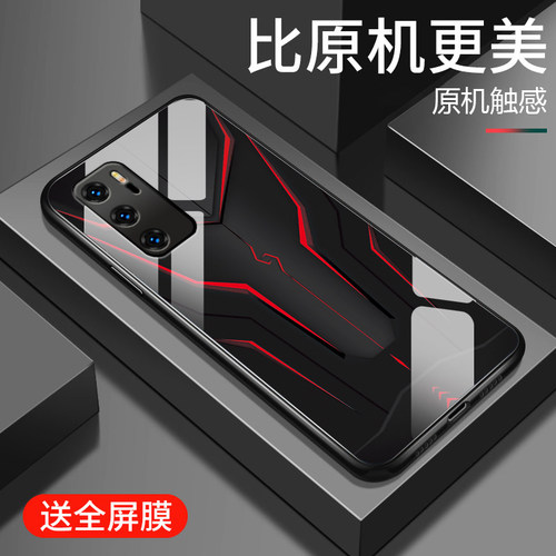 钢化玻璃硅胶软边手机壳  镜头全包防摔