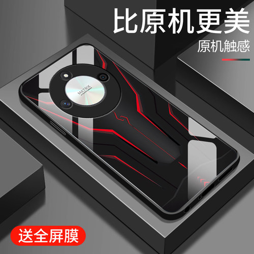 钢化玻璃硅胶软边手机壳  镜头全包防摔