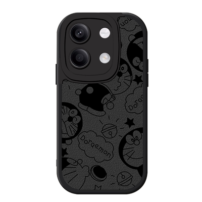 适用红米note13pro+手机壳新款小米Redminote13小羊皮硅胶软壳13pro镜头全包防摔13Rpro保护套13R男生机器猫