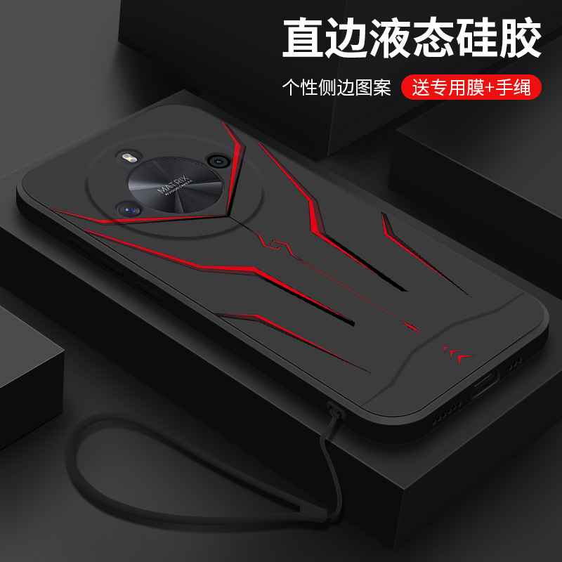 适用荣耀x50i+手机壳新款x50pro液态硅胶软壳X50GT镜头全包防摔保护套男x50i简约十x50个性创意honor外壳机甲