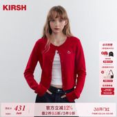 外套女2026春韩版 红色羊毛开衫 樱桃KIRSH 针织衫 宋祖儿同款