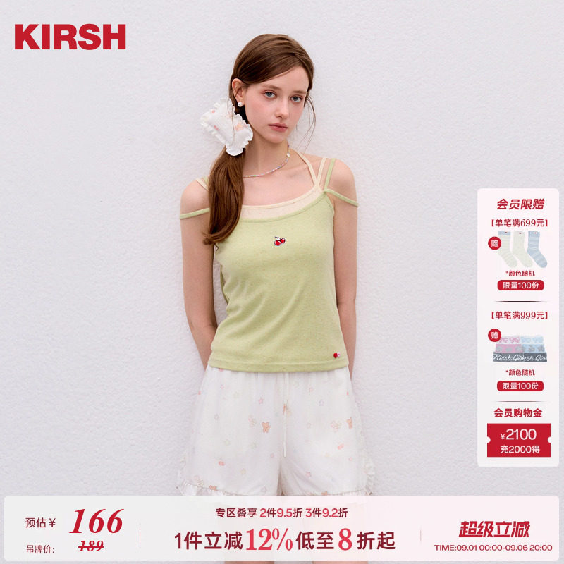 樱桃KIRSH韩系彩点绣花标吊带图片
