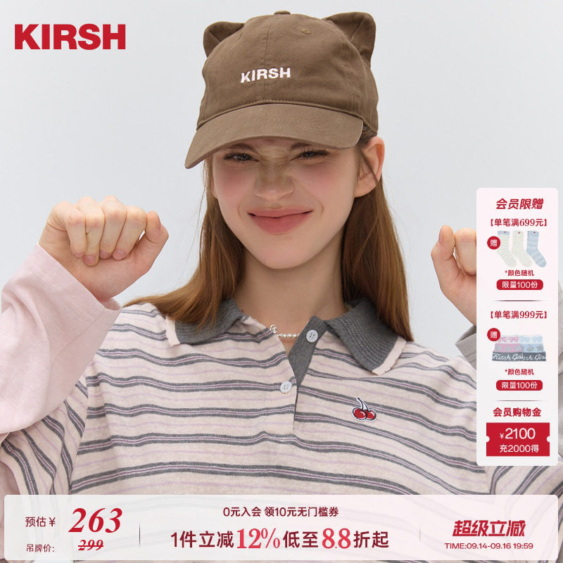 樱桃KIRSH立体猫耳造型棒球帽图片