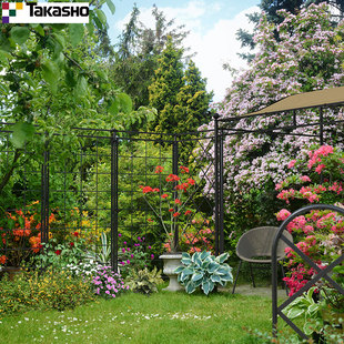 Takasho网格栅栏篱笆铝合金围栏庭院户外花园装饰隔断爬藤花架