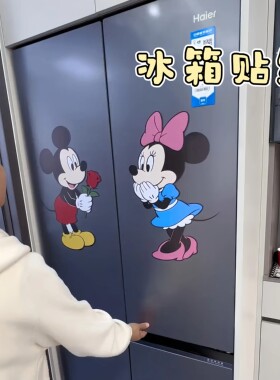 立减5元双开门冰箱装饰自粘贴纸