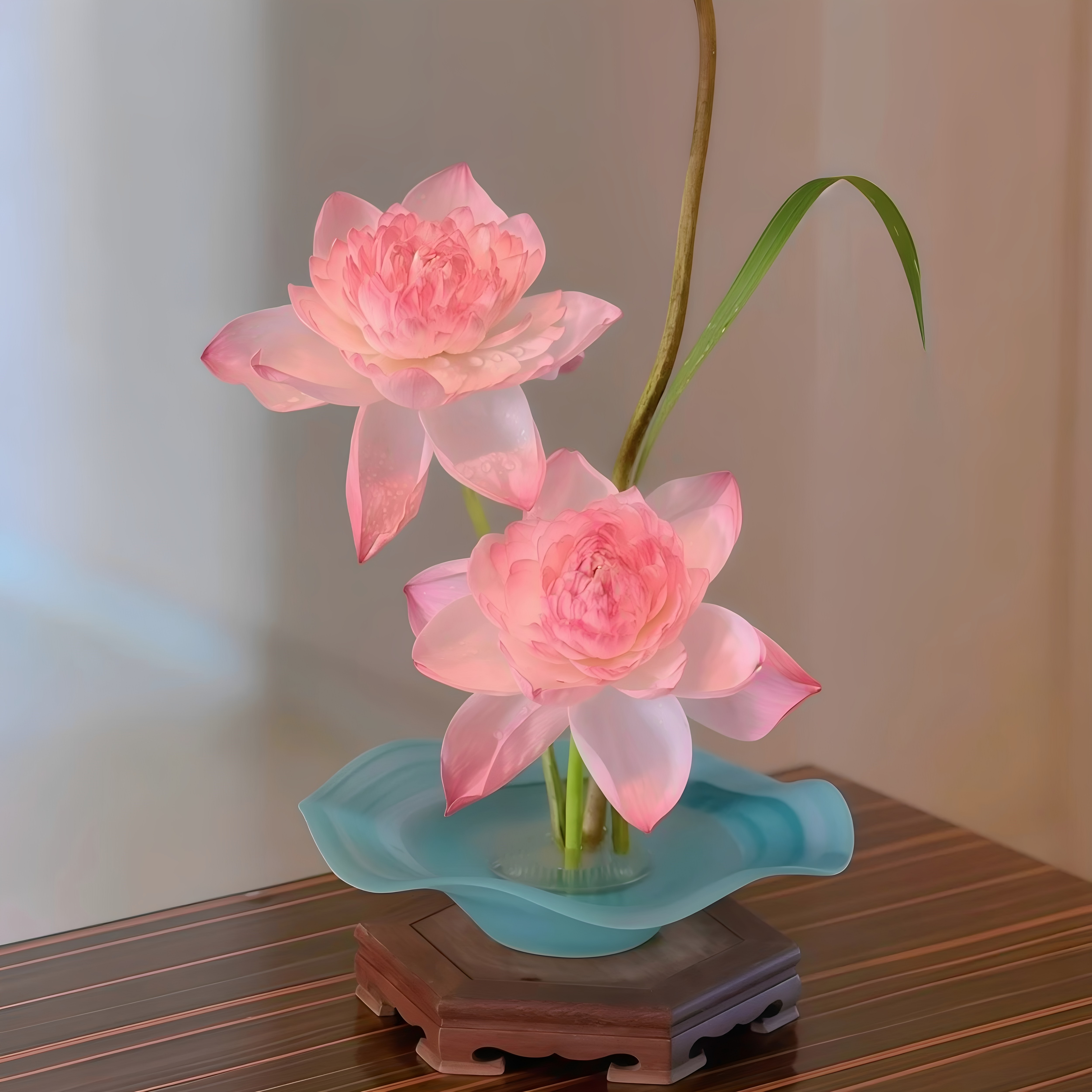 立减5元新中式水墨青云雾面花瓶
