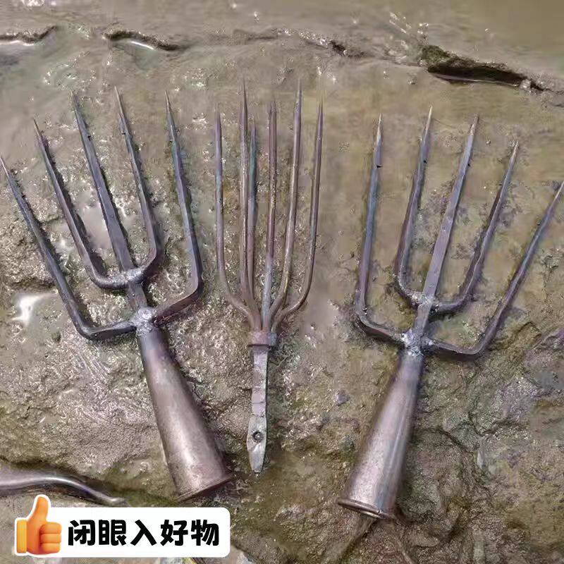 立减5元纯手工打造捕鱼倒刺鱼叉