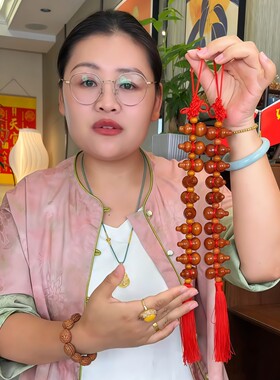 立减5元入户门装饰桃木葫芦挂件