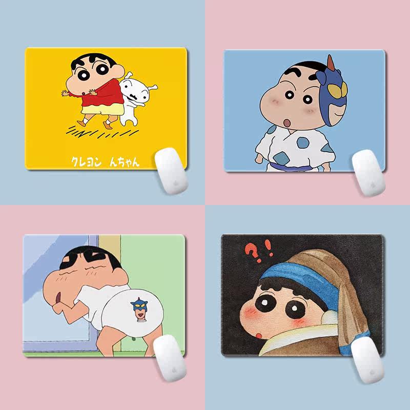 蜡笔小新鼠标垫动漫学生书桌垫可爱定制加厚办公室电脑键盘