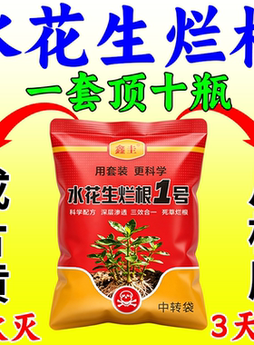 水花生克星烂根剂强力除草专用一扫光三年革命马齿苋空心莲子肥料