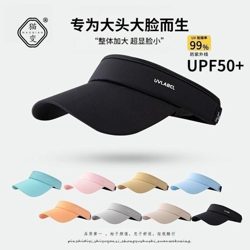 跑步空顶太阳帽UV防晒防紫外线图片