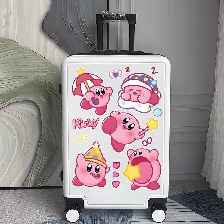 可爱星之卡比行李箱贴纸卡通拉杆箱旅行箱diy装饰墙面高清大贴画