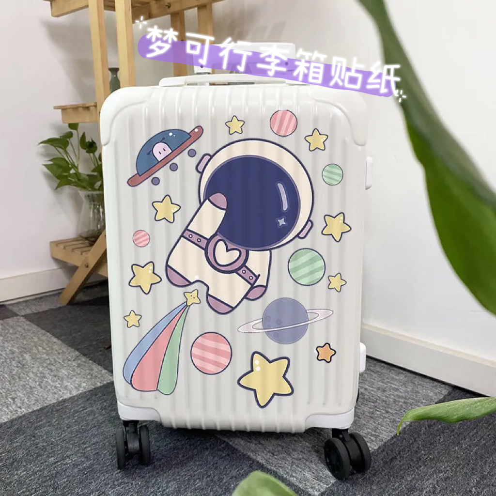 贴纸潮牌ins卡通可爱太空人整张