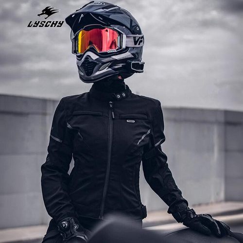 雷翅防风保暖女士四季修身机车服