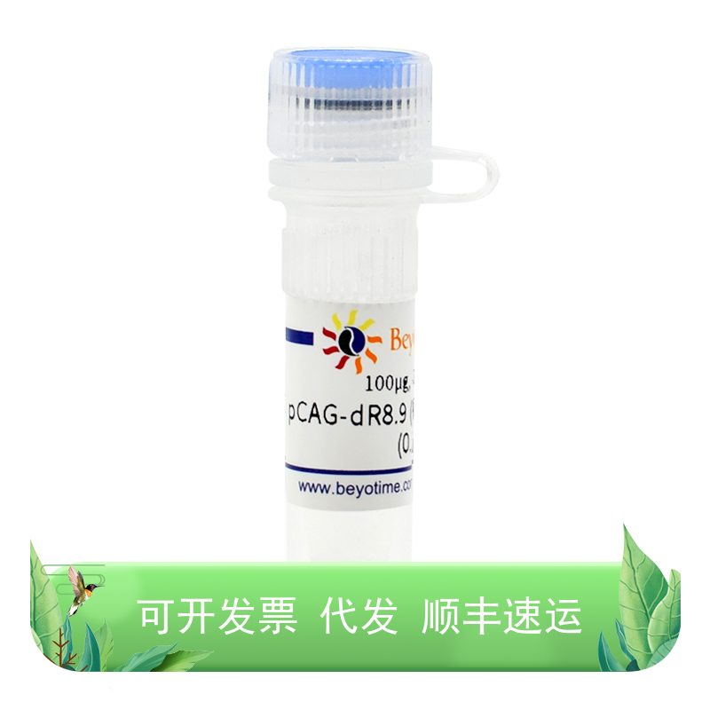 pCAG-dR8.9慢病毒包装用质粒核酸相关菌种与质粒病毒构建碧云天