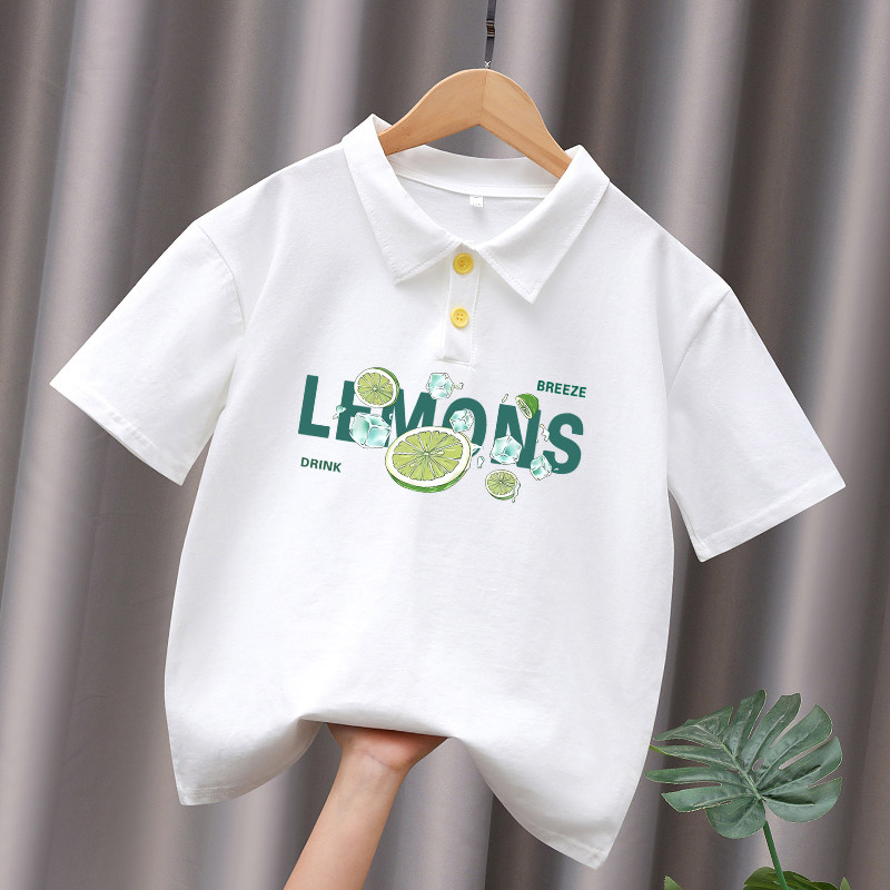 儿童翻领polo衫男童半袖小孩男孩上衣帅气宝宝童装简约韩版t恤潮