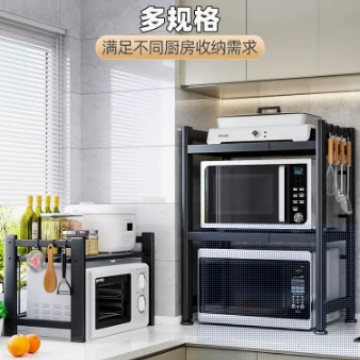 加厚厨房置物架收纳架多层置物架落地微波炉烤箱电饭锅家用