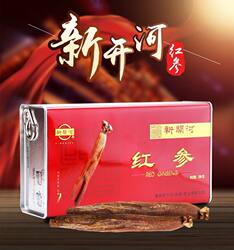 新开河红参人参边条参高丽参吉林集安6年根足干品牌正品原装盒装