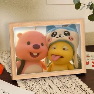 露比loopy小奶龙海豚嘟嘟搞怪可爱治愈旅行周边相框心情摆件